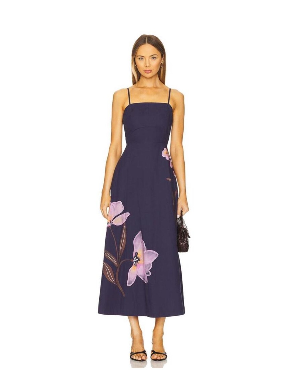 Cleobella Riley Ankle Dress in Moresco Navy Print - L - NWOT